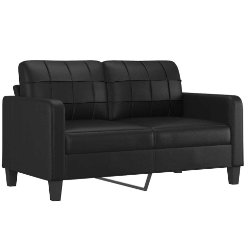 VIDAXL  2-Seater Sofa 140 Cm Faux Leather In Black