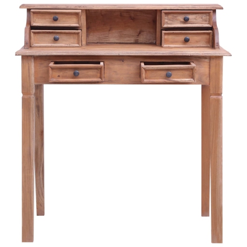 vidaXL Writing Desk with Drawers 90x50x101 cm Solid Mahogany Wood
