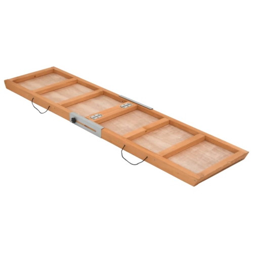 vidaXL Dog Ramp Grey 120x30 cm Solid Wood Fir