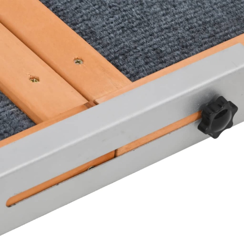 vidaXL Dog Ramp Grey 120x30 cm Solid Wood Fir