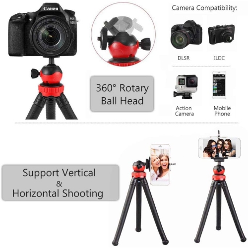 Flexible Tripod for iPhone & Cameras