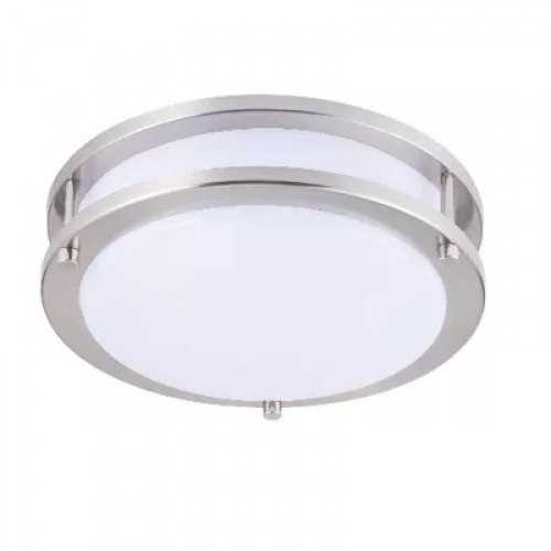 STRAK  Flush Mount Led, Light Fixture, 12-Inch Integrated, Natural 4000K; Dimmable, Cul, Can Icess In White