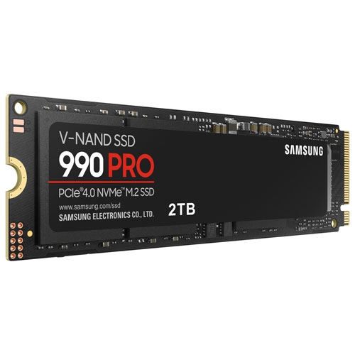 Remis à neuf disque SSD interne NVMe PCIe 990 Pro 2 To de Samsung (MZ-V9P2T0 B/AM) - Anglais
