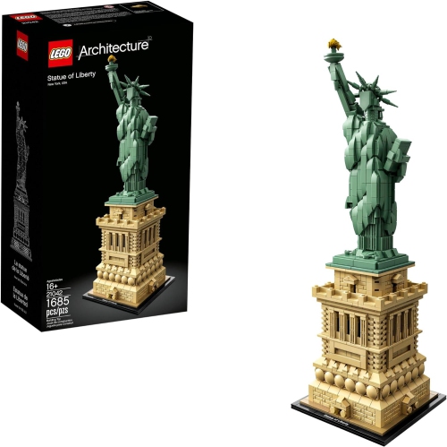 LEGO Architecture Statue of Liberty 21042 Model Building Set - Collectible New York City Souvenir, Creative Home Décor or Office Centerpiece, Great G