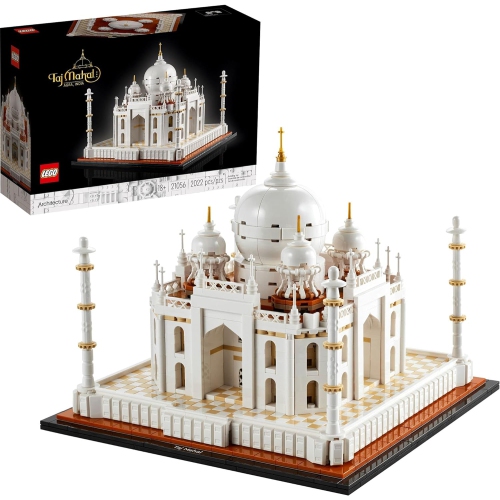 Lego Architecture Taj Mahal 21056 Building Set - Landmarks Collection, Display Model, Collectible Home Décor Gift Idea and Model Kits for Adults and