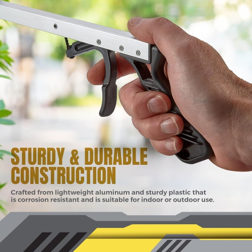 Medca – Outil de ramassage de la pince à bras large avec embout magnétique | Léger et durable | Rallonge intérieure et extérieure Accessoire de