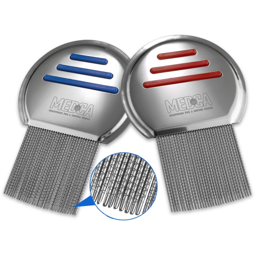 Lice Comb - Stainless Steel Professional Lice Comb and Head Lice Treatment to Effectively Get Rid of Hair Lice and Nits, for Infection and Re-Infecti