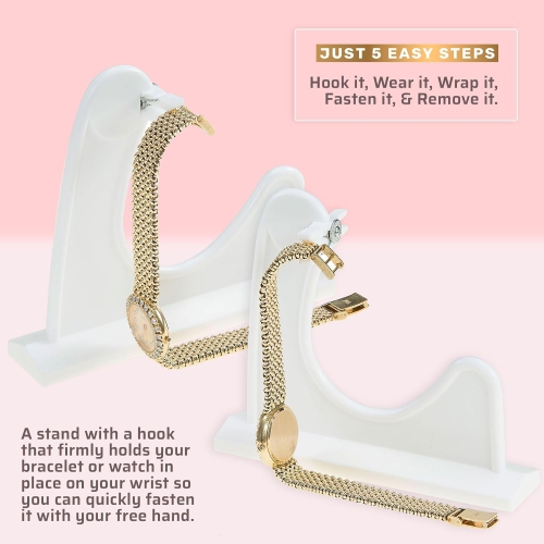 Medca Bracelet Buddy- Jewelry Helper Fastening Aid to Quickly Fasten and Unfasten Bracelets or Watches - 2 Pack