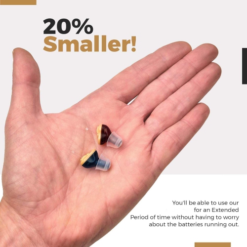Premium Digital Hearing Amplifier - Invisible in Canal In-Ear Mini Sound Enhancer Set, Near-Invisible, Noise Cancelling, Sound Hearing Amplifier,