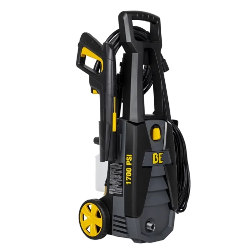 BE Electric Pressure Washer 1,700 PSI - 1.7 GPM Electric Pressure Washer with Powerease Motor and AR Axial Pump