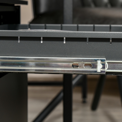 Vinsetto – Classeur vertical à 2 tiroirs, classeur verrouillable en acier avec roulettes pour A4, lettres et dossiers de format légal pour le bureau