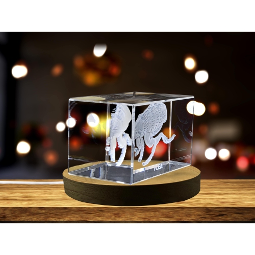 Whimsical Flea Crystal Carvings | Exquisite Gems Etched with Miniature Pets