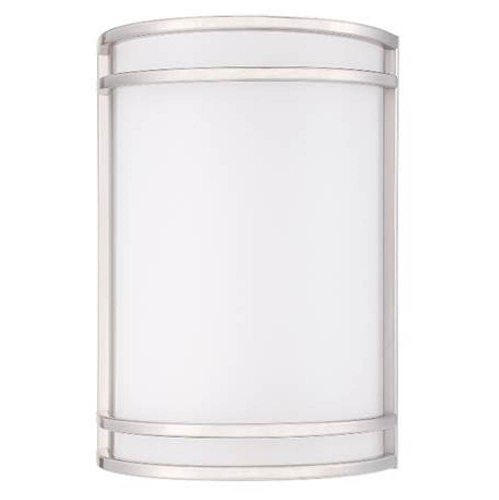 STRAK  Led Wall Sconce Brush Nickel 15W = 100W 6000K Es Dimmable