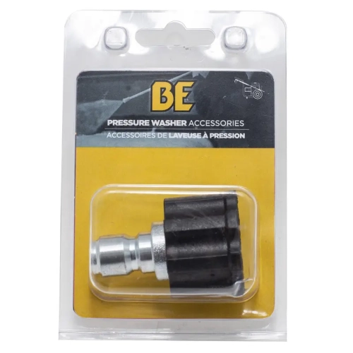 Pressure washer fitting NIPPLE, 3/8"Q/CxM22 PKGD