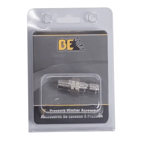 Pressure washer fitting PLUG, 1/4"QD MNPT PKG