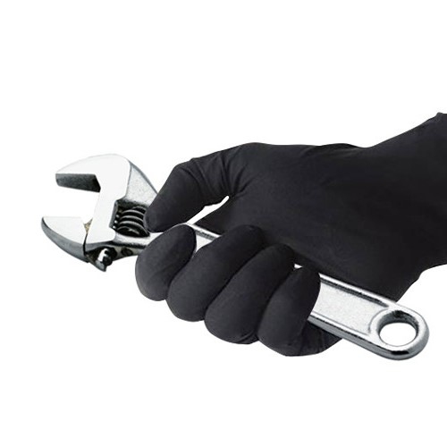 TightGripps 8mil black Nitrile gloves Large