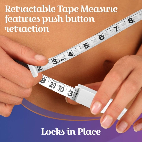 Body Tape Measure - Measuring Tapes for Body and Fat Weight Monitors, (Inches & Cm) Retractable Tape Measure Ruler for Accurate Body Fat Calculator