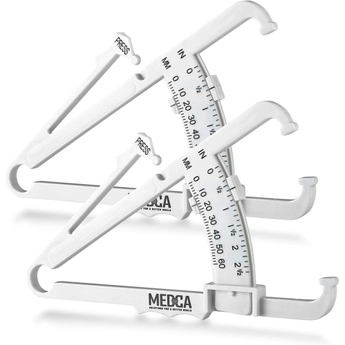 Skinfold Body Fat Caliper - Skin Fold Body Fat Analyzer et BMI Measurement Tool Skinfold Caliper Device mesure la masse grasse pour hommes et femmes