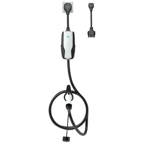 Chargeur de véhicule électrique intelligent portatif de niveau 2 32 A Flex-AC de Pion Power - Blanc