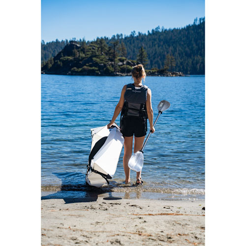 Kayak pliable de 9 pi avec pagaie Lake d'Oru Kayak - Blanc