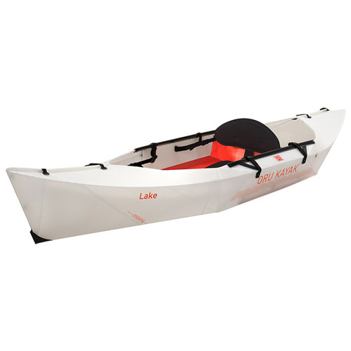 Oru Kayak Lake+ 9 ft. Foldable with Paddle - White