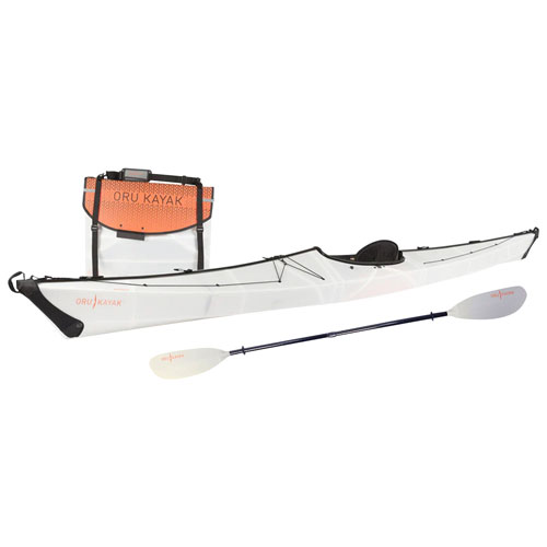 Kayak pliable de 16 pi avec pagaie Coast XT d'Oru Kayak - Blanc