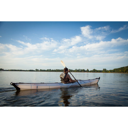 Oru Kayak Coast XT 16 ft. Foldable Kayak with Paddle - White