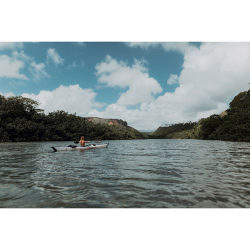 Oru Kayak Coast XT 16 ft. Foldable Kayak with Paddle - White