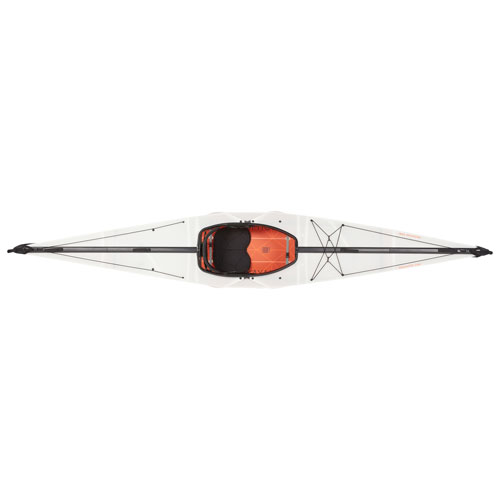 Oru Kayak Bay ST 12 ft. Foldable Kayak with Paddle - White