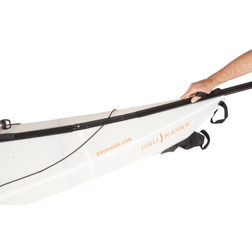 Oru Kayak Bay ST 12 ft. Foldable Kayak with Paddle - White