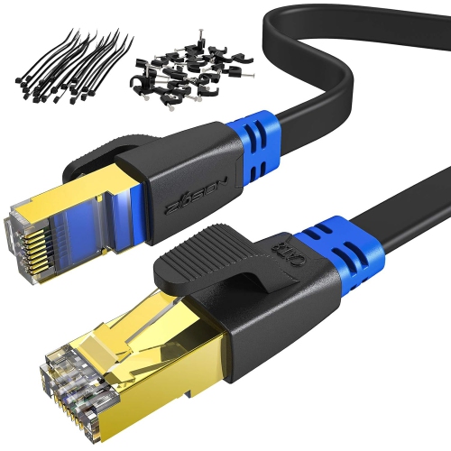 Câble Ethernet RJ45 CAT 8 en cuivre pur, blindage S/FTP - Ethernet &  Accessoires