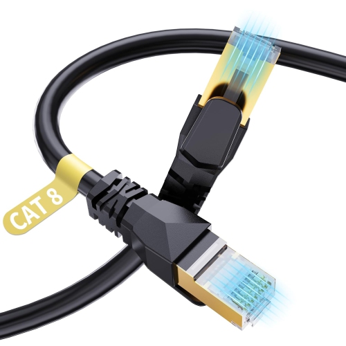 6ft Cat 8 with RJ45 Plug - High Speed Ethernet Cable for Switch Router Modem