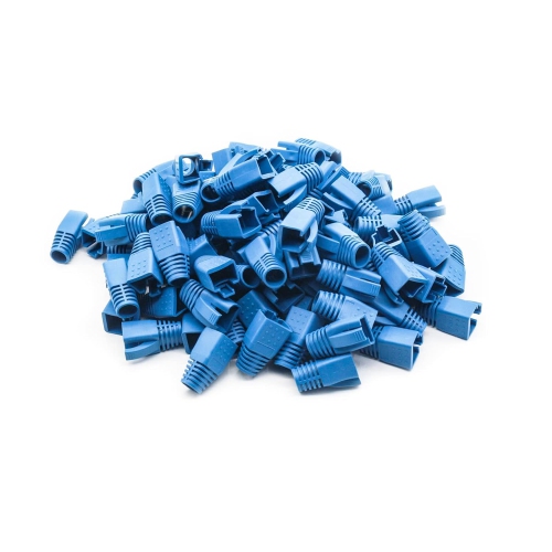 Soft Plastic Ethernet RJ45 Cable Connector Boots Cover Network Strain Relief Boots CAT6A CAT7 CAT8 100PCS