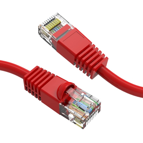 (Red) Cat6 Ethernet Cable 6 Ft - Cat6 Patch Cable, Cat6 Cable, Cat6 Network Cable, Internet Cable - 6