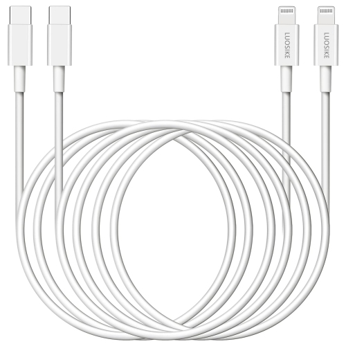 Câble USB-C à Lightning; Chargeur iPhone de 10FT W [certifié MFi]; Câble de  chargement rapide iPhone de 2Pack m de long de 10Foot pi; Câble PD