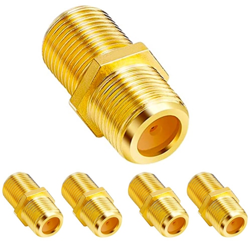 Coaxial Cable Adapter RG6 Coax Cable Extender FType Gold Plated