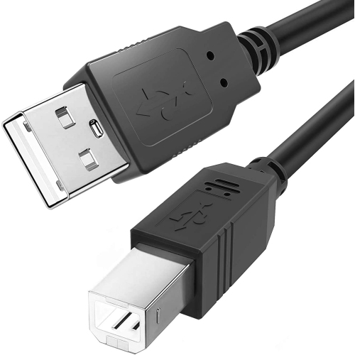 Câble d'imprimante USB pour Canon PIXMA, câble USB 2,0&nbsp;A mâle à mâle type B mâle de 6 pi, données du numériseur d'imprimante haute vitesse