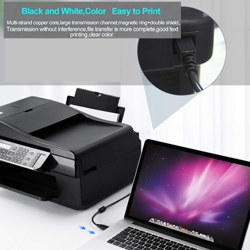 Câble d'imprimante vers ordinateur USB imprimante Câble d'imprimante compatible avec Epson XP-7100 6100 800 820 830 600 440