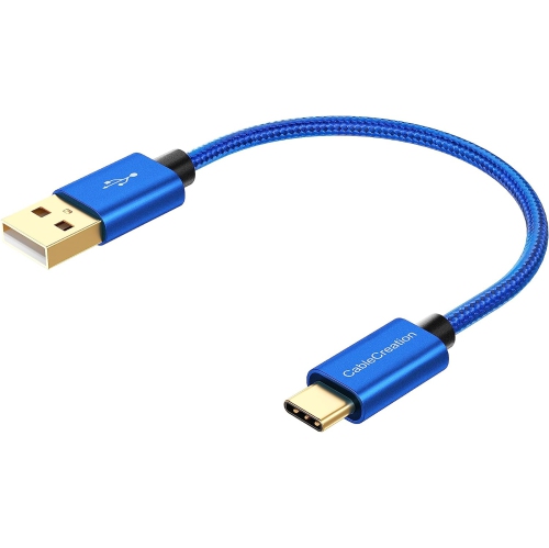 CableCreation 15cm Câble Court USB Type C, USB C Mâle vers USB A