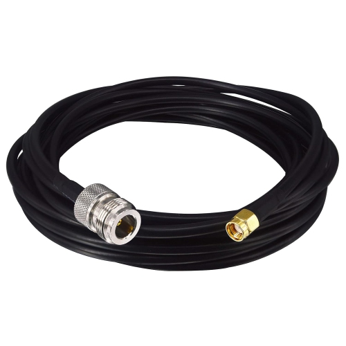 16.4FT N Female to RP-SMA Male Cable RG58 RP-SMA Male to N Type Female  Connector Low Loss Extension Coaxial