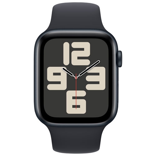 Apple Watch SE (GPS) 44mm Midnight Aluminum Case with Midnight Sport Band - Medium / Large by APPLE - Refurbished condition - Image 3
