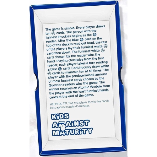 Kids Against Maturity: Card Game for Kids and Families, Super Fun Hilarious for Family Party Game Night