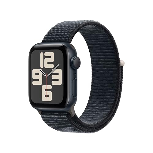 APPLE  Watch Se (2Nd Gen) [Gps 40Mm] Smartwatch With Midnight Aluminum Case With Midnight Sport Loop. Fitness & Sleep Tracker, Crash Detection, Heart Rate Monitor, Carbon Neutral Best value Apple Watch!