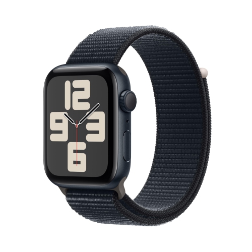APPLE  Watch Se (2Nd Gen) [Gps 44Mm] Smartwatch With Midnight Aluminum Case With Midnight Sport Loop. Fitness & Sleep Tracker, Crash Detection, Heart Rate Monitor, Carbon Neutral Gift for son and he loves it! The sport band is a nice addition