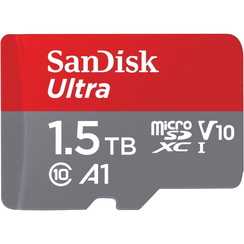 Carte mémoire microSDXC UHS-I Ultra 1,5&nbsp;To de 150MB Mo/s et carte microSD SDSQUAC-1T50 de SanDisk