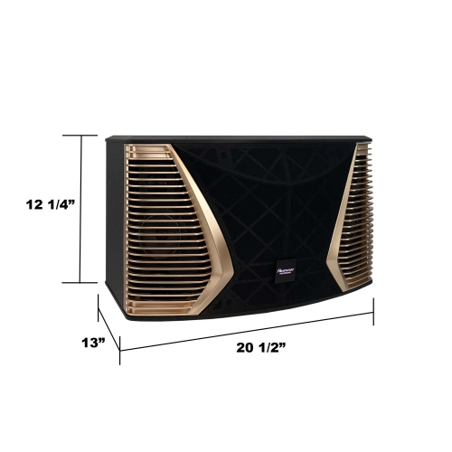 Resonic KS-800 G2 800W 10" 3-Way 5-Drive Full Range Karaoke Speakers / Made In Taiwan