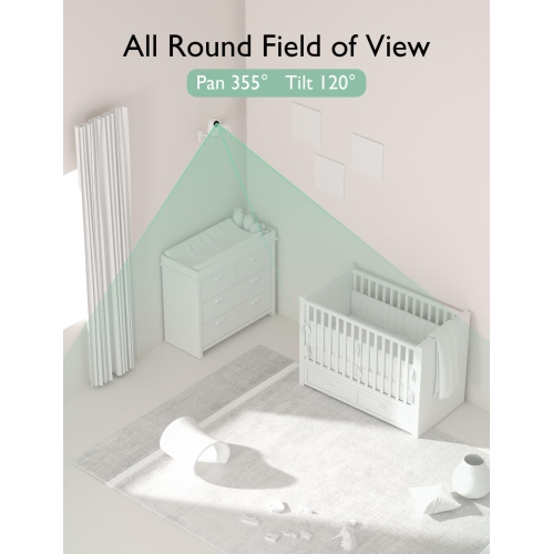 Momcozy Video Baby Monitor, 4.3" HD Baby Monitor with Camera and Audio No Wifi, Split-Screen, Infrared Night Vision