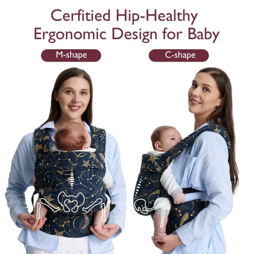 Momcozy Baby Carrier Newborn to Toddler - Ergonomic, Cozy and Lightweight Infant Carrier for 7-44lbs