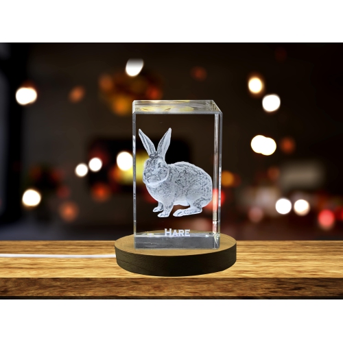 Ravissante sculptures de cristal Hare | des gemmes exquises gravées avec des Leporidae insaisissables