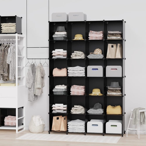6 Cube Closet Organizers: Cube storage shelf bookshelf with metal hammer. Versatile organizers and storage cabinet